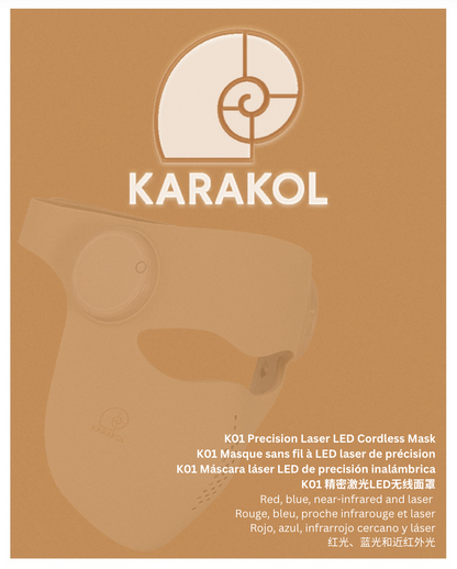 K01 Precision Laser LED Cordless Mask (460nm, 665nm, 850nm, 1064nm)